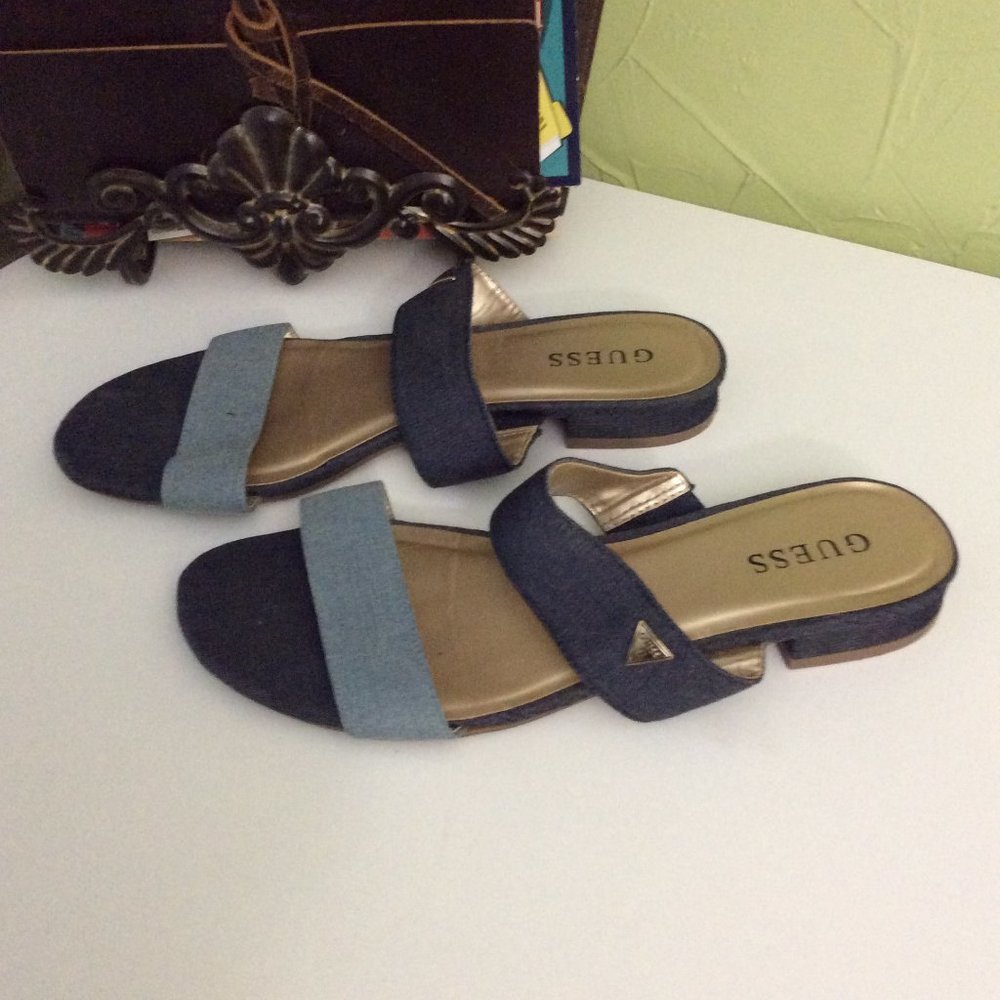Guess Flat Shoes  Blue and Lt Blue Size 9